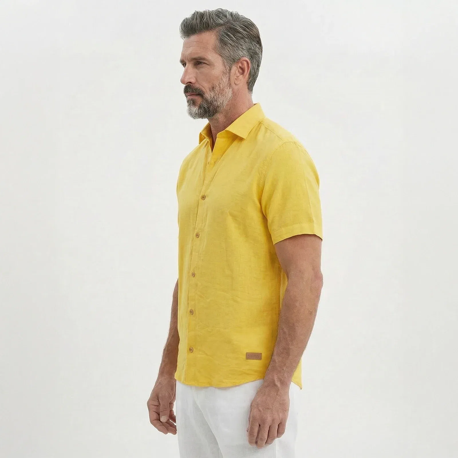 Camisa Texturizada Amarilla - Imagen 4