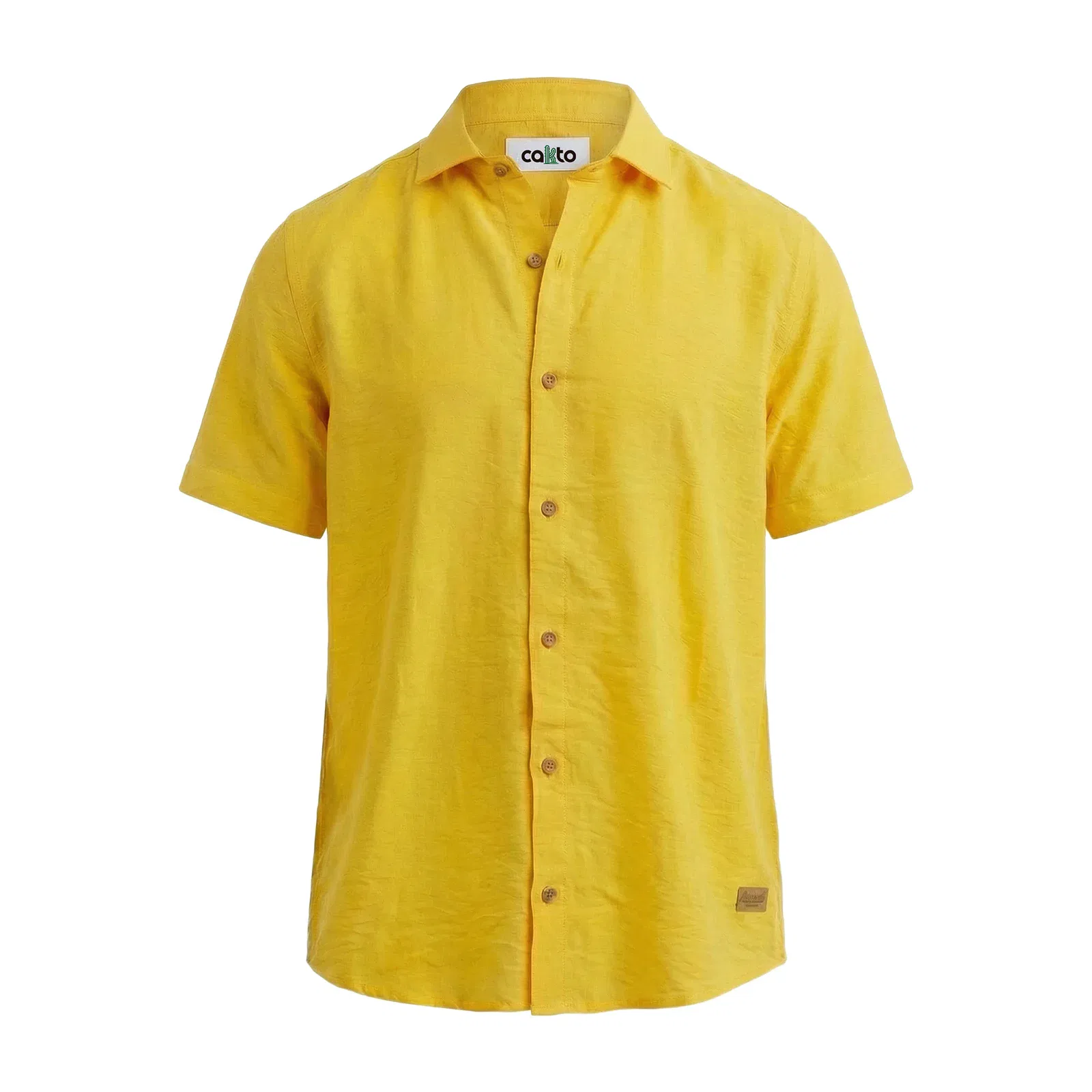 Camisa Texturizada Amarilla