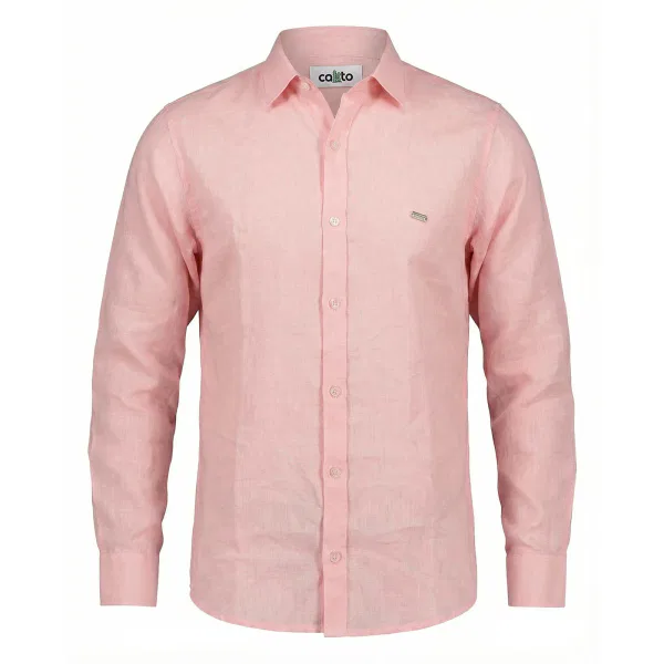 Camisa 100% Lino Rosado
