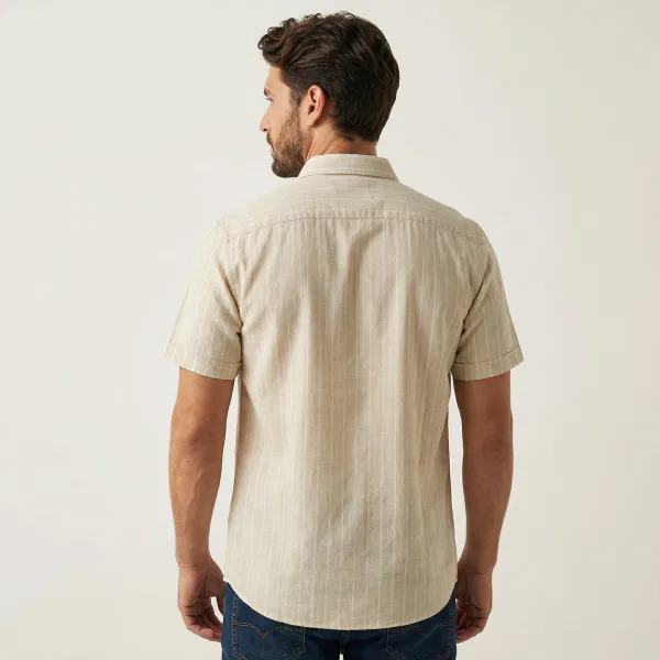Camisa Manga Corta Línea Amarilla - Imagen 4