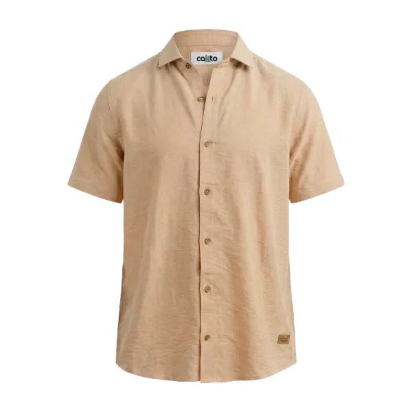 Camisa Texturizada Beige