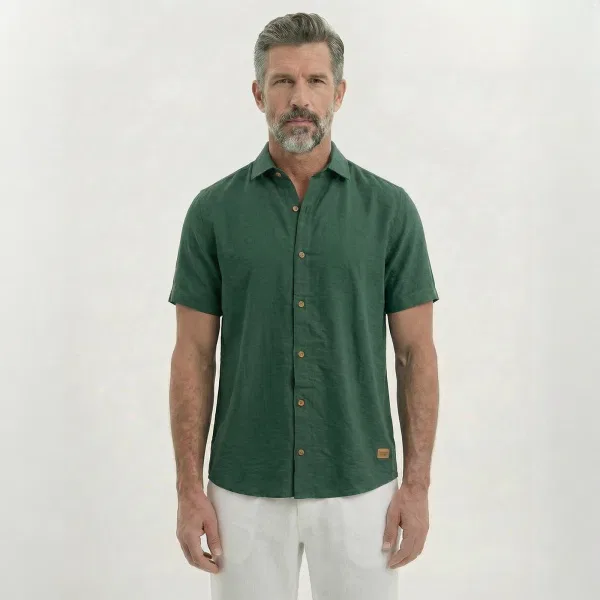 Camisa Texturizada Verde - Imagen 2