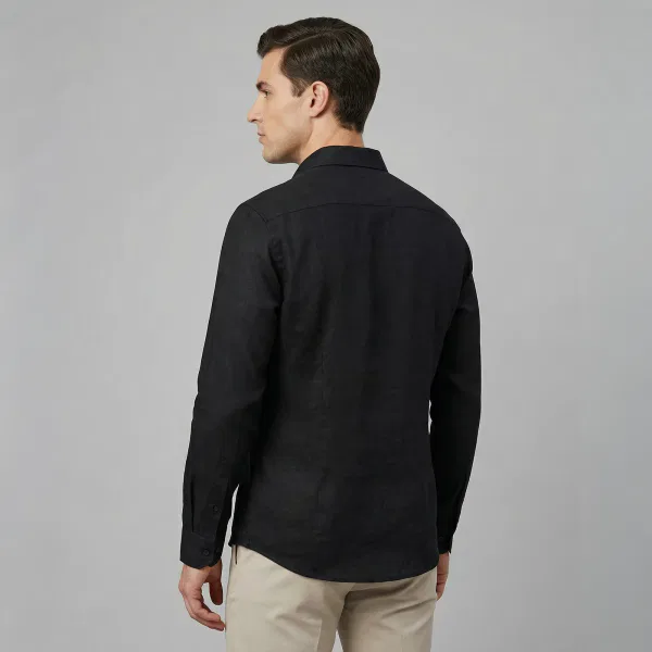 Camisa Manga Larga Negra - Imagen 4