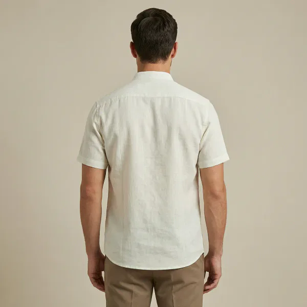 Camisa Cuello Neru Beige - Imagen 4