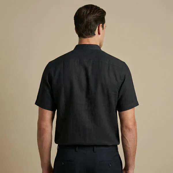 Camisa Cuello Neru Negra - Imagen 4