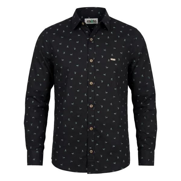 Camisa Trigo Verde Negra